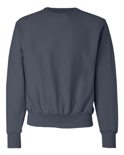 Champion Men' Reverse Weave Fleece Crew, Navy,...