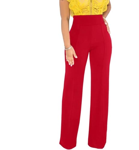 ThusFar Women Casual Wide Leg Long Pants Office Work Business Red by ThusFar - Used condition - Image 2