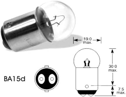 10 x R5W BA15D 150 24V 5W BRAKE STOP TAIL BULBS HGV LGV TRUCK LORRY BUS COACH TWIN CONTACT