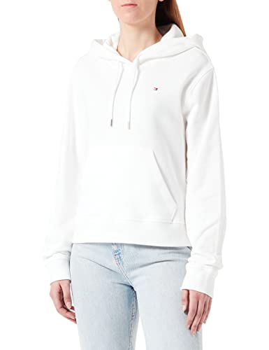 Tommy Hilfiger Damen Hoodie 1985 Modern Terry mit Kapuze, Weiß (Ecru), M