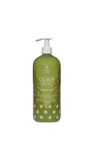 Pardo Spain Gel de Ducha Olive Glow 1000 ml – Jabón de Ducha Perfumado con Aroma Olive Glow, Limpieza Suave para Uso Diario, Textura Cremosa y Apto para Todo Tipo de Piel