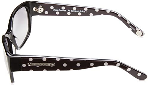 Juicy Couture Women's JU 551/S Rectangular Sunglasses, Black Polka Dot/Grey Gradient, 54mm, 16mm3