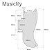 Musiclily Pro 5-Hole Half Face Guitar Pickguard for EPI China Made SG Standard 61 Electric Guitar, 4Ply Black Pearl