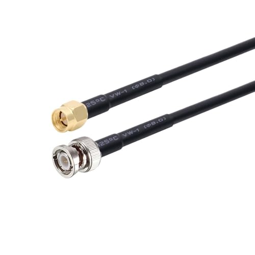 RG58�P�[�u�� BNC�I�X-SMA�I�X�v���O RG-58 50�I�[�� RF�����P�[�u�� �R�l�N�^�A�_�v�^ RF�W�����p�[�s�O�e�[��(SMA M to BNC M,50CM)