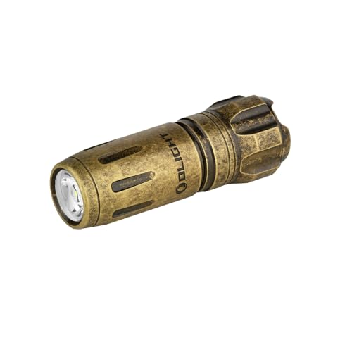 OLIGHT I1R II Pro EOS Mini LED Taschenlampe 180 Lumen Superhelle USB-Aufladbare Handlampe Schlüsselbund, IPX8 und 1,5m Fallschutz kleine Lampen für Outdoor Camping und Repaturen Bronze