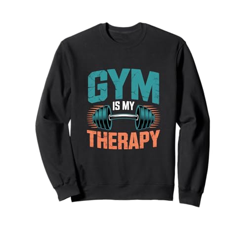 Funny Gym Meme Love Lifting Gym Es Mi Terapia Gimnasio Motivación Sudadera