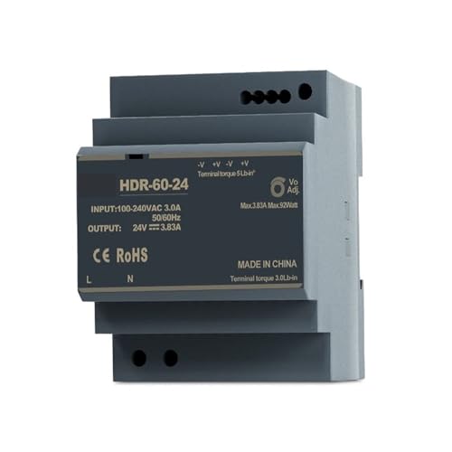 Alimentation rail DIN HDR-100-12V DC 2A à 5A pour tableau électrique industriel - 6
