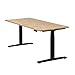 boho office® Höhenverstellbarer Schreibtisch 180 x 80 cm - Elektrisch stufenlos, 2 Motoren ultraschnelle 80 mm/Sek, Memoryfunktion, Kollisionsschutz - Basic Line Schwarz inkl. Tischplatte in Wildeiche Baby,Schwarz günstig Kaufen-boho office® Höhenverstellbarer Schreibtisch 180 x 80 cm - Elektrisch stufenlos, 2 Motoren ultraschnelle 80 mm/Sek, Memoryfunktion, Kollisionsschutz - Basic Line Schwarz inkl. Tischplatte in Wildeiche