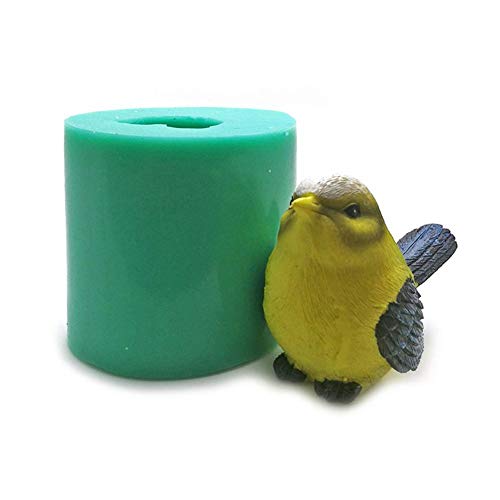 genialkiki Silastic Mold, 3D Vogelformen Form, DIY Silikonform zur Herstellung von Kuchen, Seifen, Pudding, Pralinen und Anderen Kunsthandwerk Cover