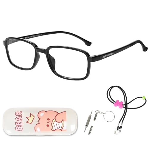 Image of Ultra-Light Blue Light Blocking Glasses with Case for Kids and Teens,Anti Eyestrain &UV400