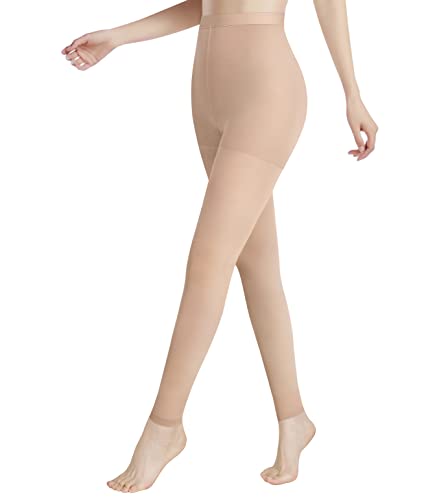 Image of Medical Compression Pantyhose for Women Support Stockings 20-30 mmHg Treatment Swelling, Edema Varicose Veins