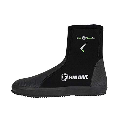 B-01 Fun Dive - Bota de neoprene 5 mm com Zíper, Mergulho Pesca Sub Tamanho:8 (40)