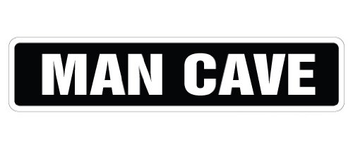Man Cave Street Sign Room Manroom Garage Funny Signs | Indoor/Outdoor |  18" Wide Plastic Sign #TOP3