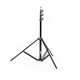 Cheetah Stand C8 w/Auto-Collapse Legs - 8'Ft Max Height, 3.6lbs - Aluminum Photo Studio Tripod Stand for Video, Portrait and Photography Lighting