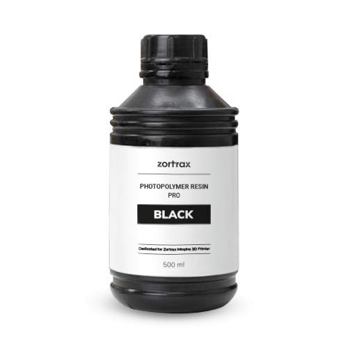 Zortrax Photopolymer Resin PRO - Black for Inkspire Printer-500ml