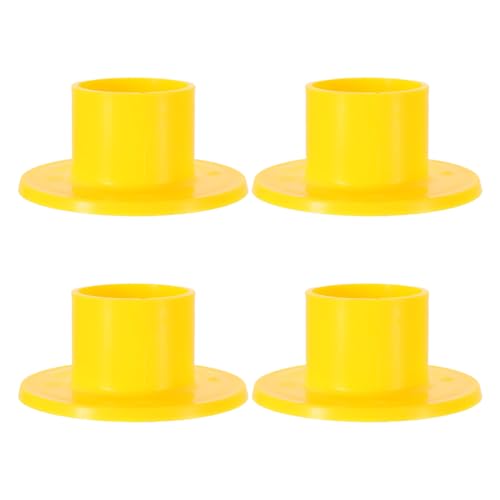 WHAMVOX 4pcs Plastic Foot Plate for Playground Equipment Steel Base for Children's Play Area Easy Installation Anti-Slip Design