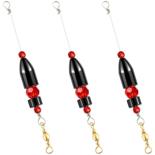 Dr.Fish 6pk Carolina Ready Rigs Bullet Worm Weights 1oz Black