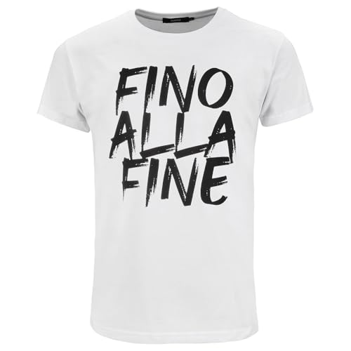 Juventus - T-Shirt Fino alla Fine, Prodotto Ufficiale, Maglietta da Bambino, Nera, 6 Anni