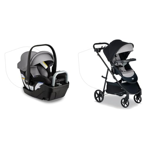 Britax Willow S Infant Car Seat with Alpine Base, ClickTight Tech...