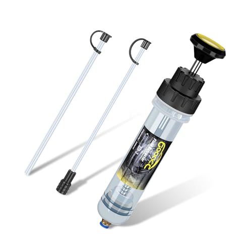 GOOACC Oil Extractor Pump Automotive, Fluid Extractor with Hose Oil Change Syringe Vacuum Pump Extractor, 200CC Manual Brake Fluid Extractor for Car Engine Oil Transfer Suction Extraction