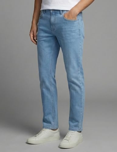 Image of INKD Men's Classic Regular Fit Jeans with 5 Pocket Styling | Mid- Rise | Soft & Stretchable | Men's Bottomwear (Available in Plus Sizes)
