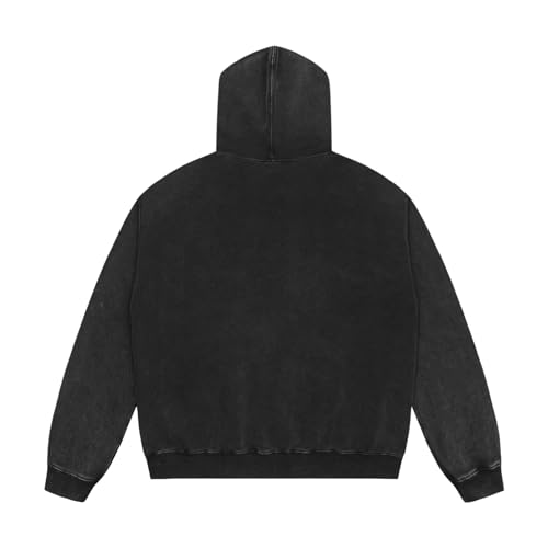 Saint Tears Mens Oversized Hoodies Pullover Acid Wash Hoodie Graphic Print Casual Hoodie Vintage Sweatshirt Streetwear Unisex2