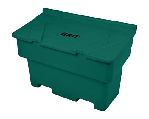 BritishBins Standard Green 200 ltr Rock Salt Storage Bin Grit Dispenser Plastic Box Container