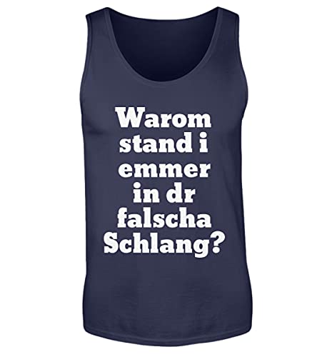 Camiseta de tirantes hombre Schwaben azul oscuro ropa casual M