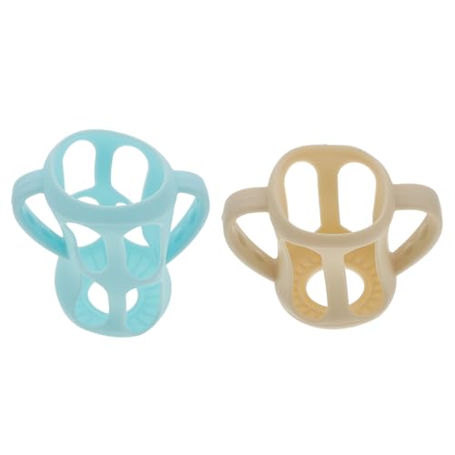 TOGEVAL 2 Stück Teiliges Babyflaschen schutzset aus Weichem Rutschfestem Material Stoßfest und Waschbar für Flaschen Vielseitiger Flaschenschutz und Dekorativer Babyschutz in