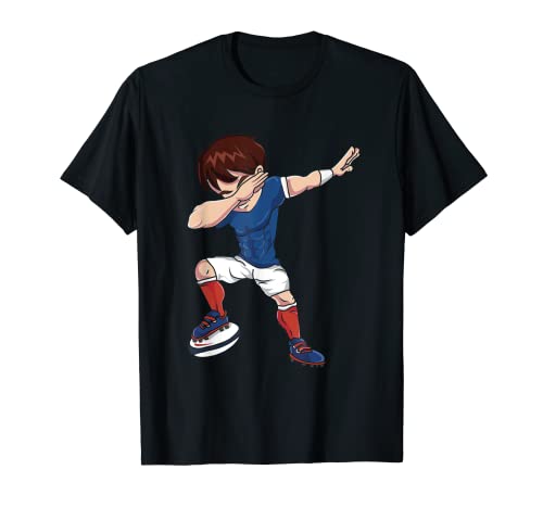Cool Dabbing Rugby Player Sport T-Shirt, Black