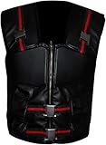 Desired Jackets Mens Blade Trinity Stylish Wesley Snipes Cosplay Wear Costume Faux Leather Combat-Vest Halloween Costumes (2XL, Black)