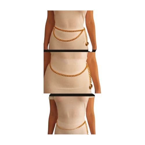 Women Dressy Fashion Narrow Belt Hip Waist Gold Metal Greek Leaf Charm Size S M z3072