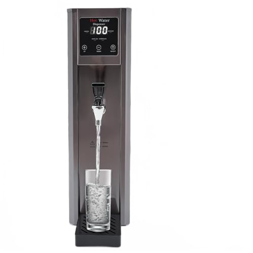 Treliamd Commercial Hot Water Dispenser, Electric Water Boiler Warmer 30L/H, Hot Water Machine 10L/2.64Gal, Instant Heating LCD Display for Coffee & Milk Tea,1800W
