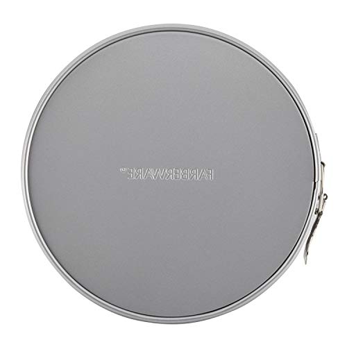 Farberware Nonstick Bakeware Nonstick Springform Baking Pan/Nonstick Springform Cake Pan/Nonstick Cheesecake Pan, Round - 9 Inch, Gray