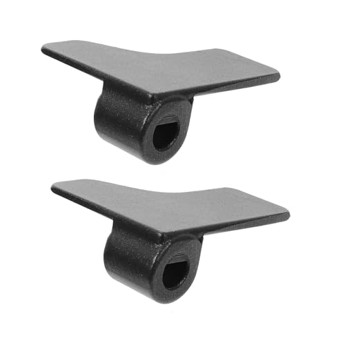 OHPHCALL Practical Mixing Rods for Bread Maker 2pcs Metal Stirring Cutter Non-slip Anti-burr Design