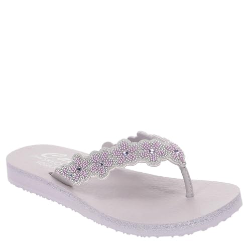 Tongues Femme Skechers Meditation Rare Elegance en Noir Strass