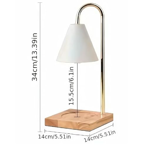 Luminária Aquecedor de velas, elegante com interruptor de intensidade de luz Vintage Elétrico Candel