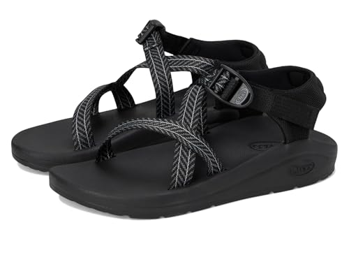 Chaco Women's Cushz Sandal, Frond Black, 8