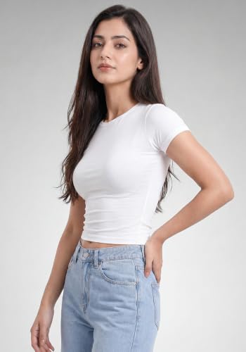 Image of Wear Your Opinion Women's Cuddle Tee Fitted Top Tshirt Short Sleeve Round Neck Soft Fabric