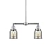 Innovations 209-PC-G58 2 Light Chandelier, Polished Chrome