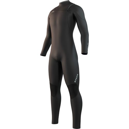Mystic Watersports - Surf KiteSurf & Windsurfing - Traje de neopreno para hombre con cremallera en el pecho de 3/2 mm, color negro, espuma MX2
