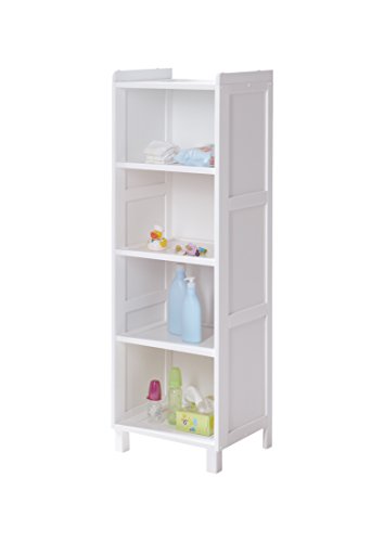 Preisvergleich Produktbild Ticaa Anstellregal Croco groß Weiß