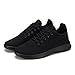 VAMJAM Men's Running Shoes Ultra Lightweight Breathable Walking Shoes Fashion Sneakers Mesh Workout Casual Sports Shoes 020 Allblack Size 10