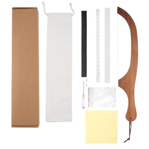 Scie à, scie à archet à,Coupe-bagel de cuisine en bois - Scie à Toast pour Sandwich en acier inoxydable, outil de notation de pâte dentelée amovible pour le, la pâtisserie et le gâteau