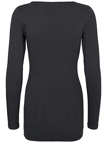 VERO MODA Damen VMMAXI My LS Soft Long U-Neck GA 2er Pack 10167784, Ombre Blue/Ombre Blue, XXL – Ansicht 6