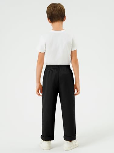 Image of Haloumoning Boys School Uniform Chino Pants Kids Twill Pants 5-14 Years