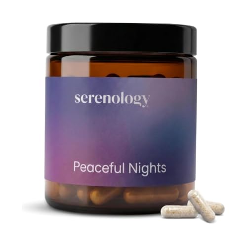 serenology Magnesium Bisglycinate Capsules 1100mg High Strength Magnesium Glycinate with Ashwagandha Zinc 5-HTP & Vitamin B6 to Support Sleep Relaxation & Muscle Function 60 Capsules