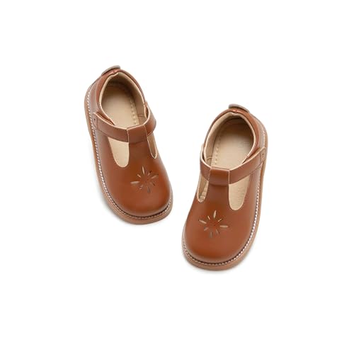 Image of Flaryzone Toddler Little Girl Mary Jane School Uniform Oxfords Flat Dress Shoes