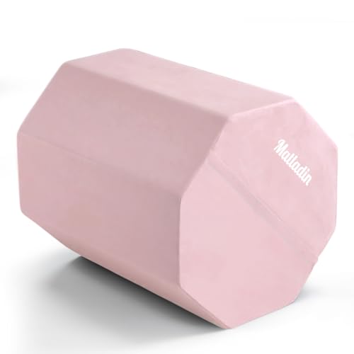 Matladin Octagon Mat Gymnastics Cushioning Tumbling Equipment with High Density Sponge Filling 24x26 Professional Exercise Mats Gift For Practicing Front Flips Dance Classes Cheerleading and Home Gym Use (Pink)