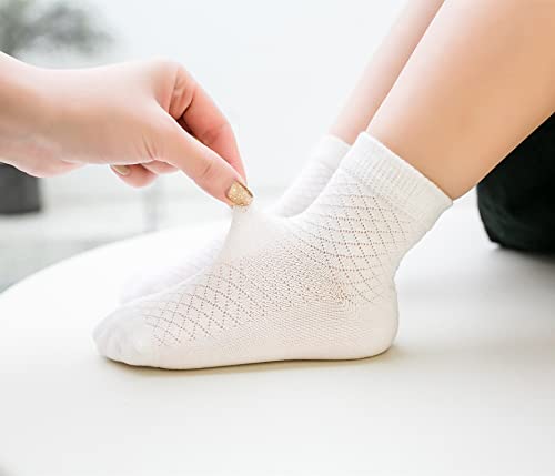 Baby Socks Ankle Thin Mesh Summer Girl Boy Newborn Infant Toddler Pointelle Eyelet Soft Cotton Kids Uniform Socks3